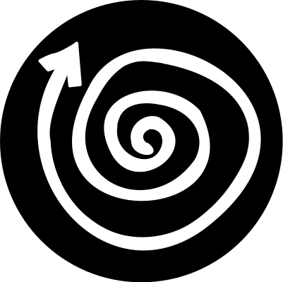 Spiral carpet teen vinyl rug - TenStickers