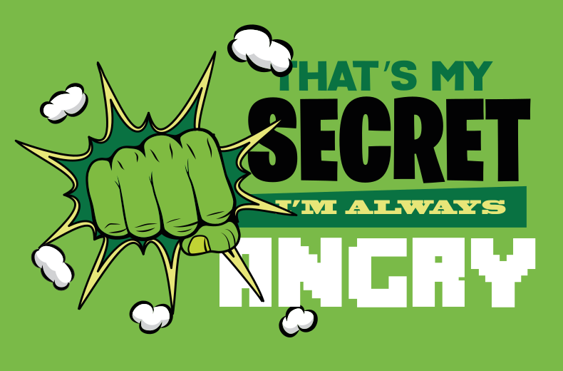 Always angry vinyl rug kids rug - TenStickers