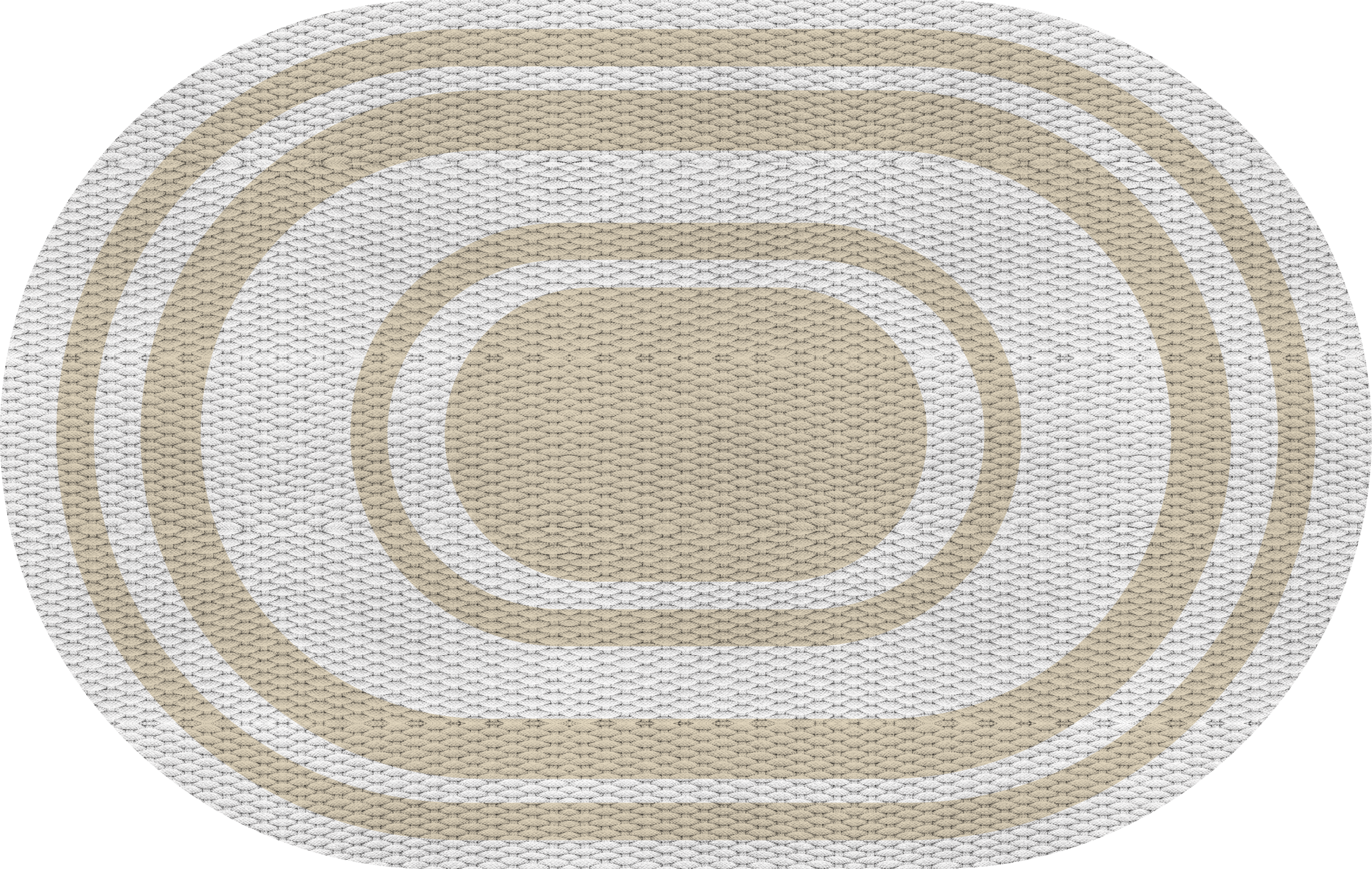 Brown oval vintage vinyl rug - TenStickers