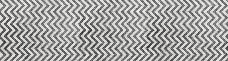 Zig zag pattern geometric vinyl hallway runner - TenStickers