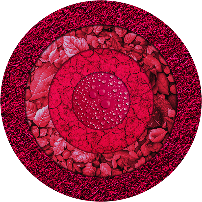 Circles with Texture living room rug - TenStickers