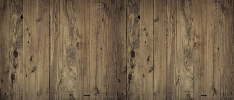 Worn wood kitchen vinyl rug - TenStickers