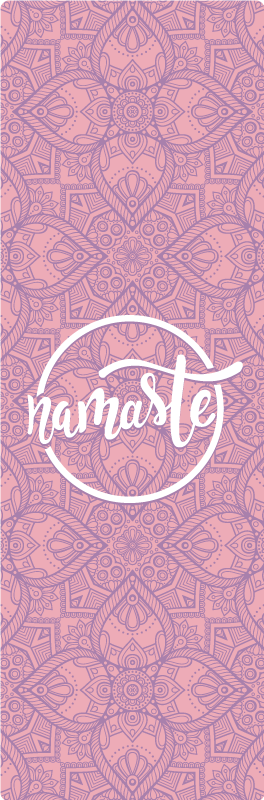 Namaste yoga custom floor mat - TenStickers