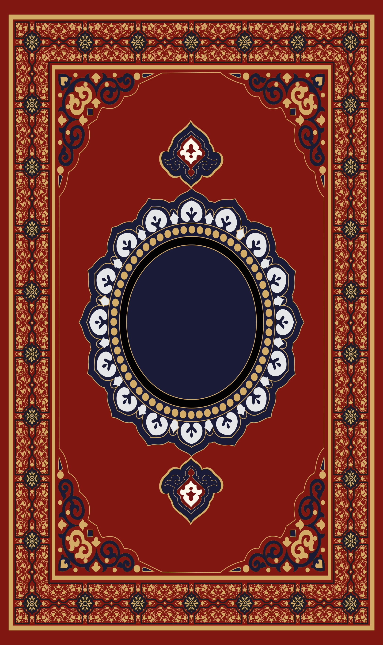 Persian style rectangular floor rug - TenStickers