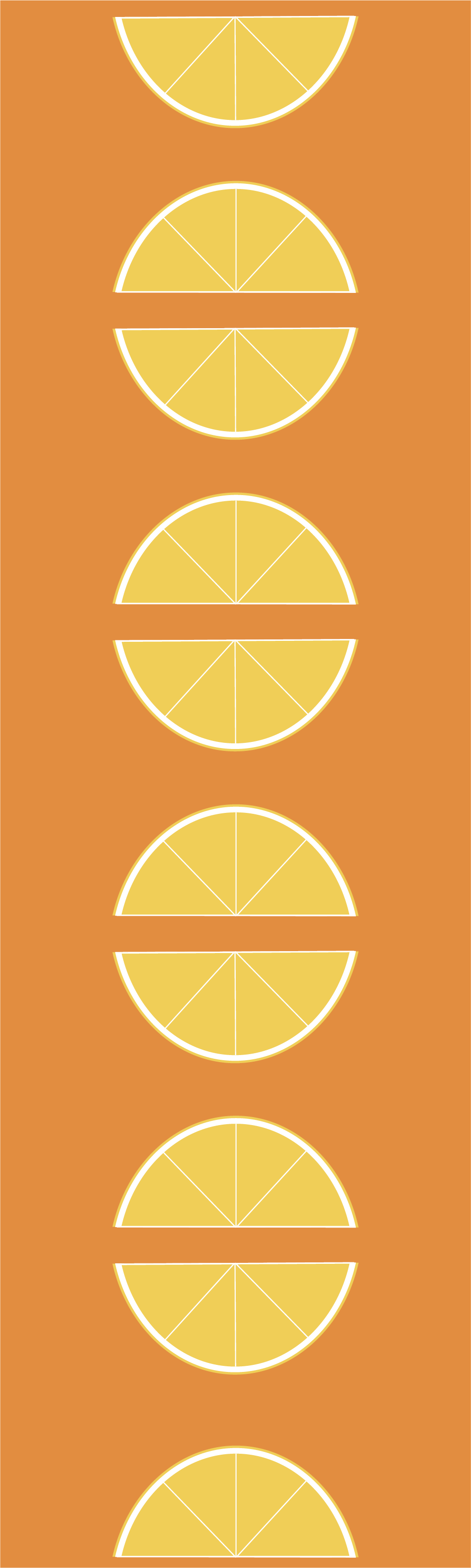 Citrus slices kitchen vinyl rug - TenStickers