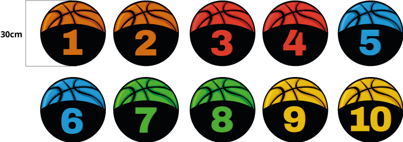 Basketball Training Floor Rug For Teens - TenStickers