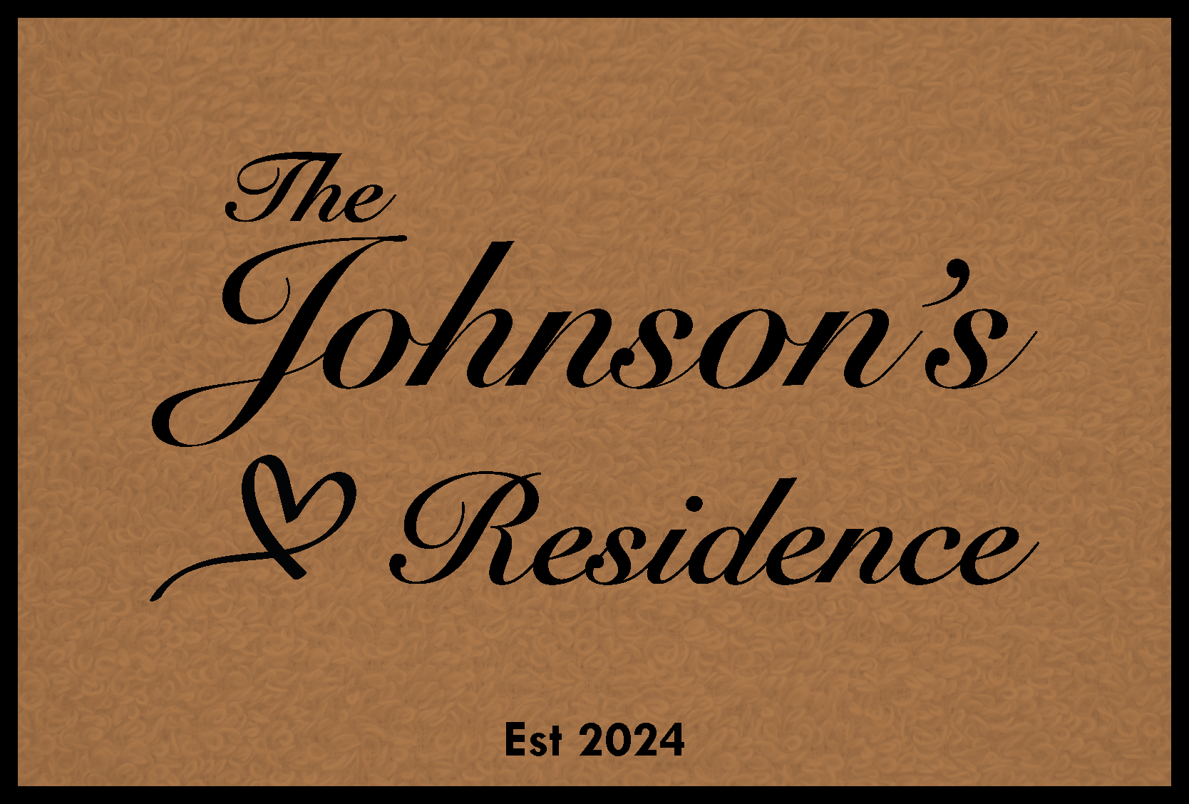 Family Carpet With Name Entrance Hall Floor Mat - TenStickers