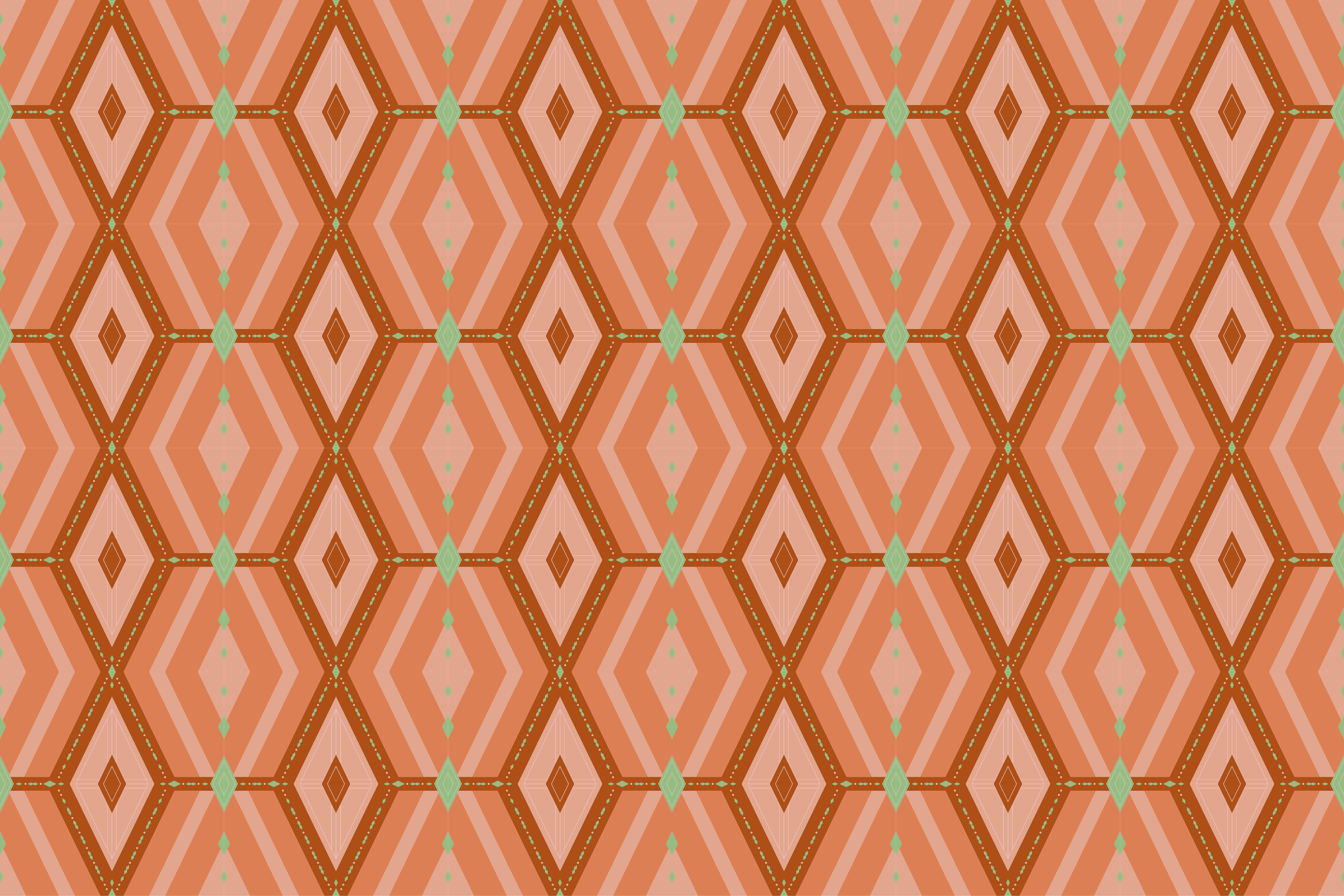 Geometric vinyl rug in patterned harmony - TenStickers