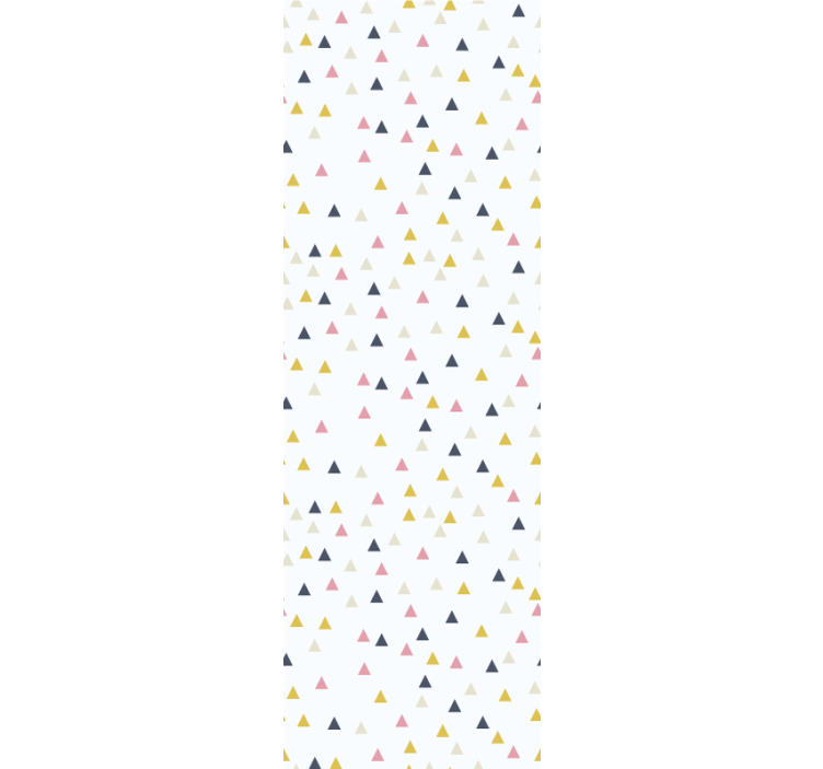 Colorful minimalistic white design triangles wallpaper - TenStickers