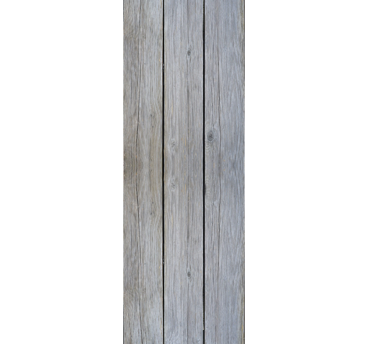 Rustic grey panels motif wood effect wallpaper - TenStickers