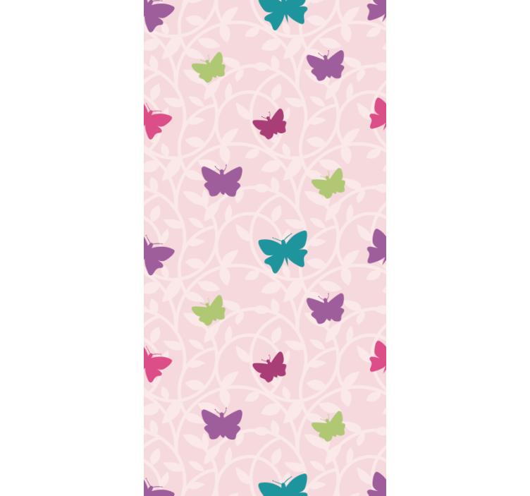 Colorful Fluttering Wings butterflies wallpaper - TenStickers