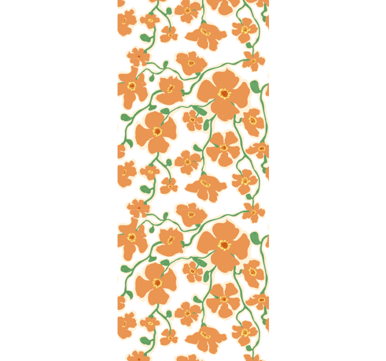 Blossoming Floral Design flowers wallpaper - TenStickers