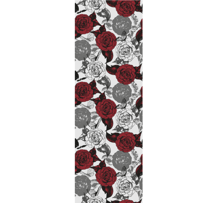 Red Floral Arrangement flowers wallpaper - TenStickers