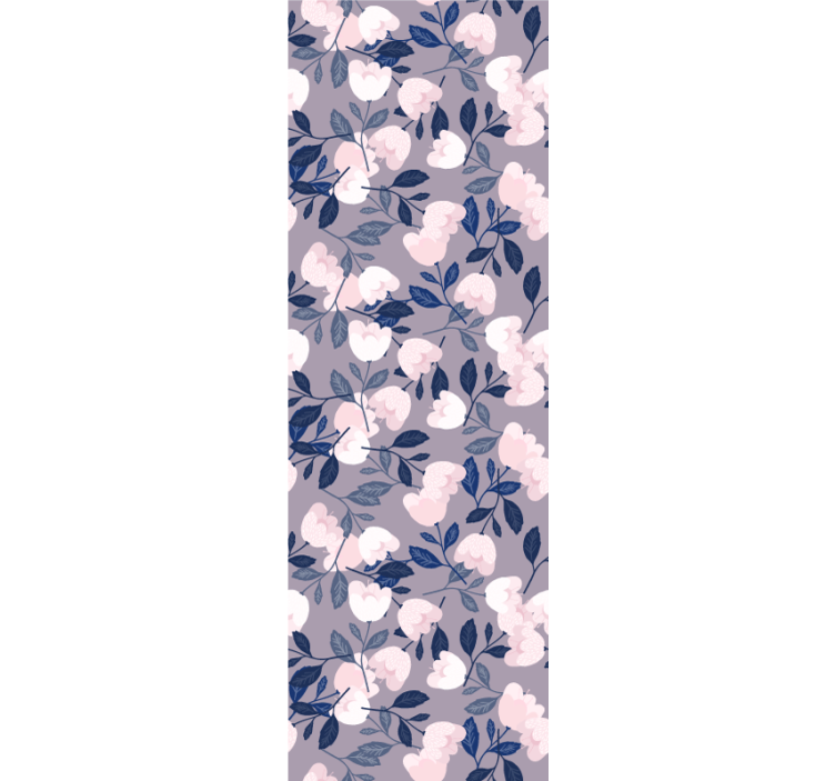Blossom bloom pattern floral wallpaper - TenStickers