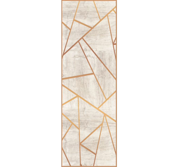 Geometric gold veins marble effect wallpaper - TenStickers