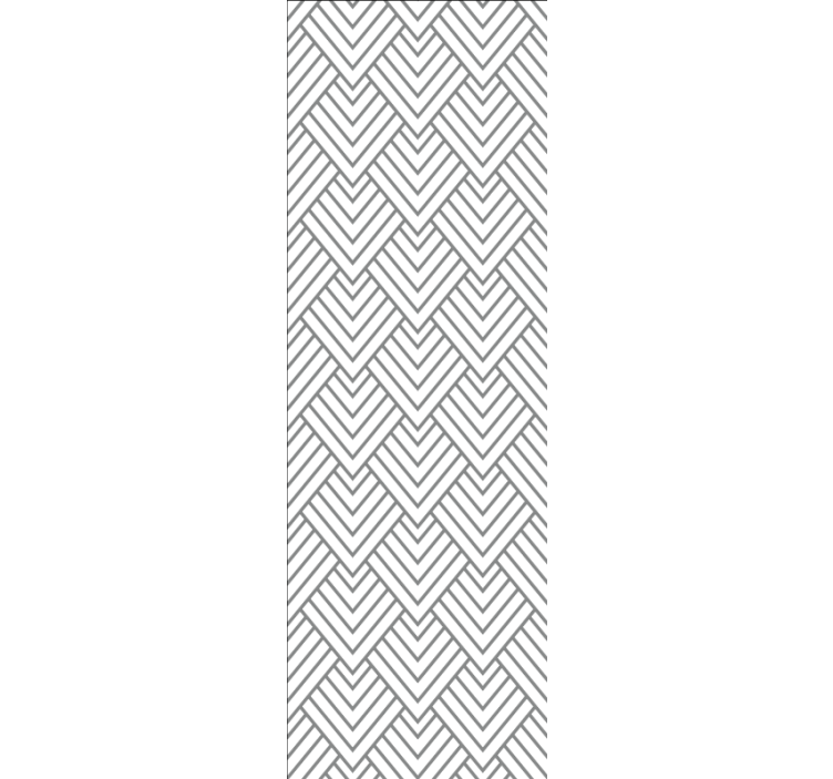 Chevron Lines geometric wallpaper - TenStickers
