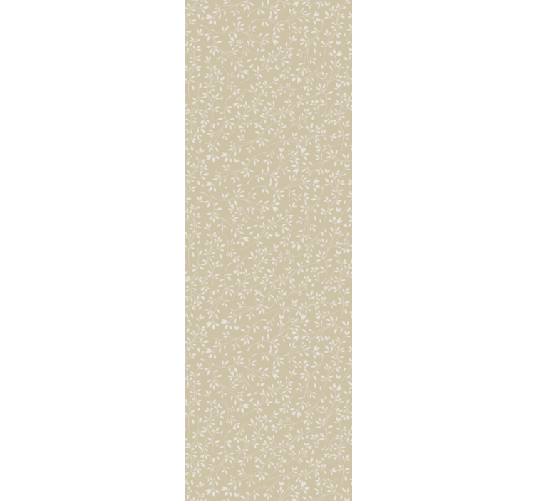 Delicate beige and white home office wallpaper - TenStickers