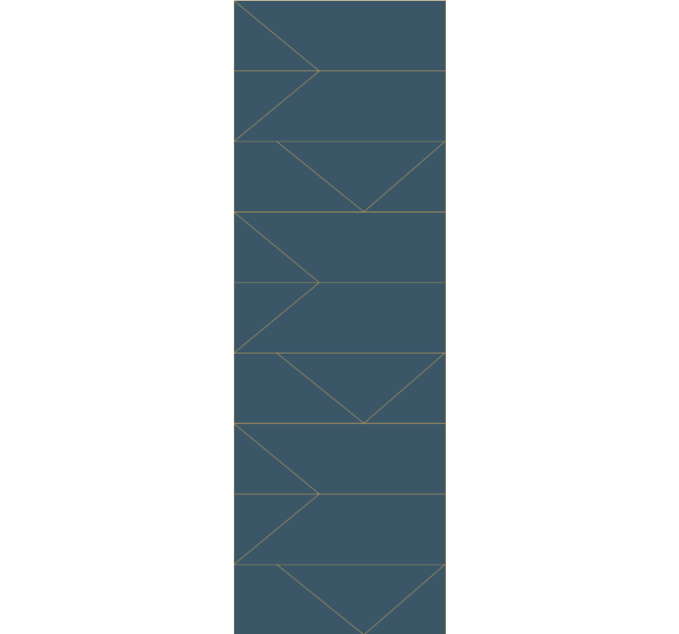 Geometric arrow shapes living area wallpaper - TenStickers