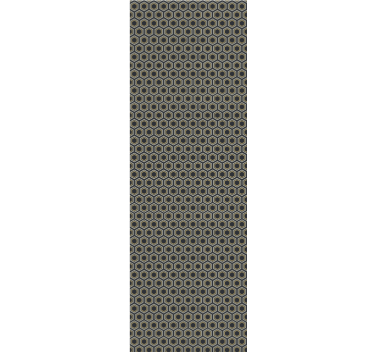 Hexagonal texture 3D wallpaper - TenStickers