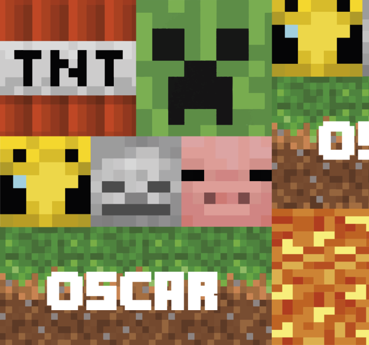 Gaming geometric pattern teenage bedroom wallpaper - TenStickers