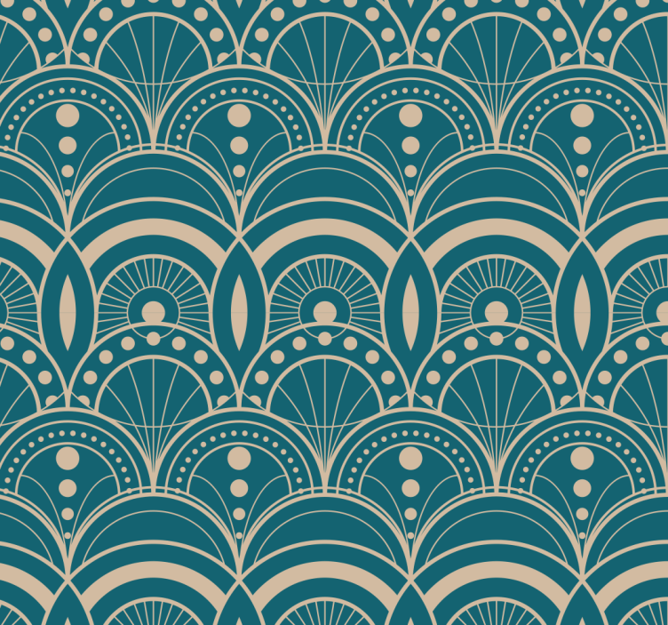 Classic Wallpaper Vintage art decò - TenStickers