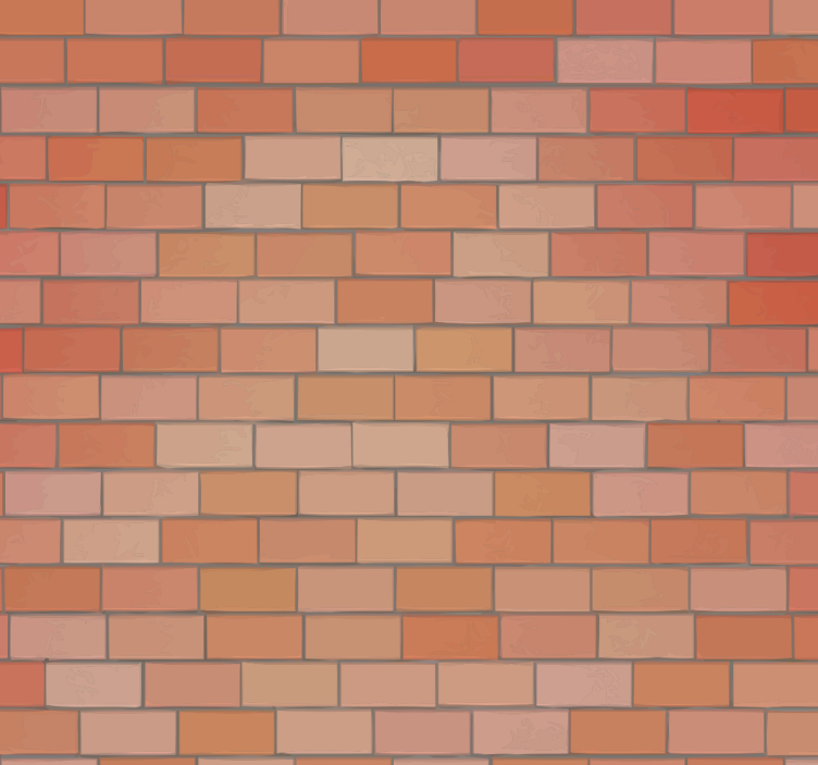 Brick Facade bricks wallpaper - TenStickers