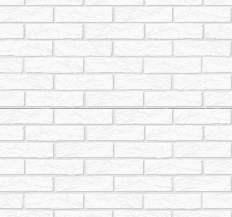 Brick wall living room white wallpaper - TenStickers