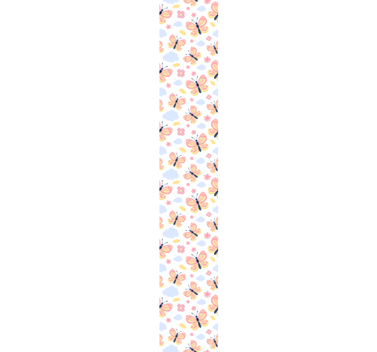 Butterfly Cloud Patterns butterflies wallpaper - TenStickers