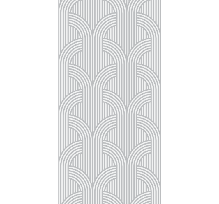 Arching Lines Pattern geometric wallpaper - TenStickers
