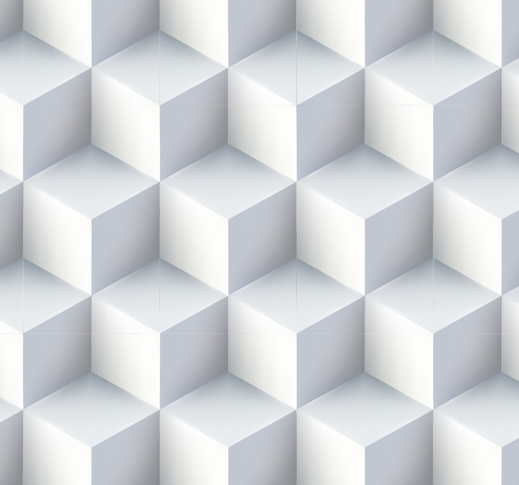 Cubic Illusion wallpaper geometric - TenStickers