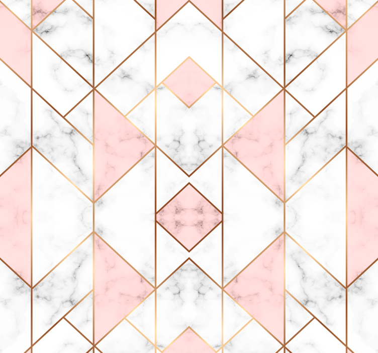 Geometric Marble Sophistication geometric wallpaper - TenStickers