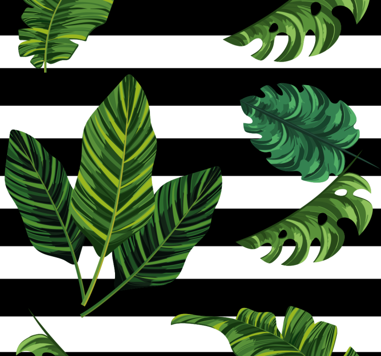 Tropical Foliage Design leaves wallpaper - TenStickers