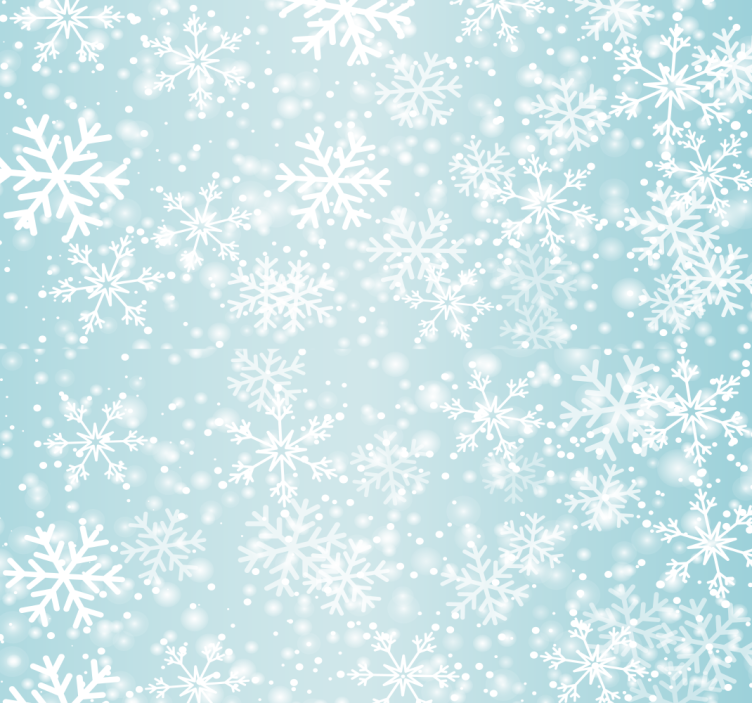 Snowflake Pattern holiday christmas wallpaper - TenStickers