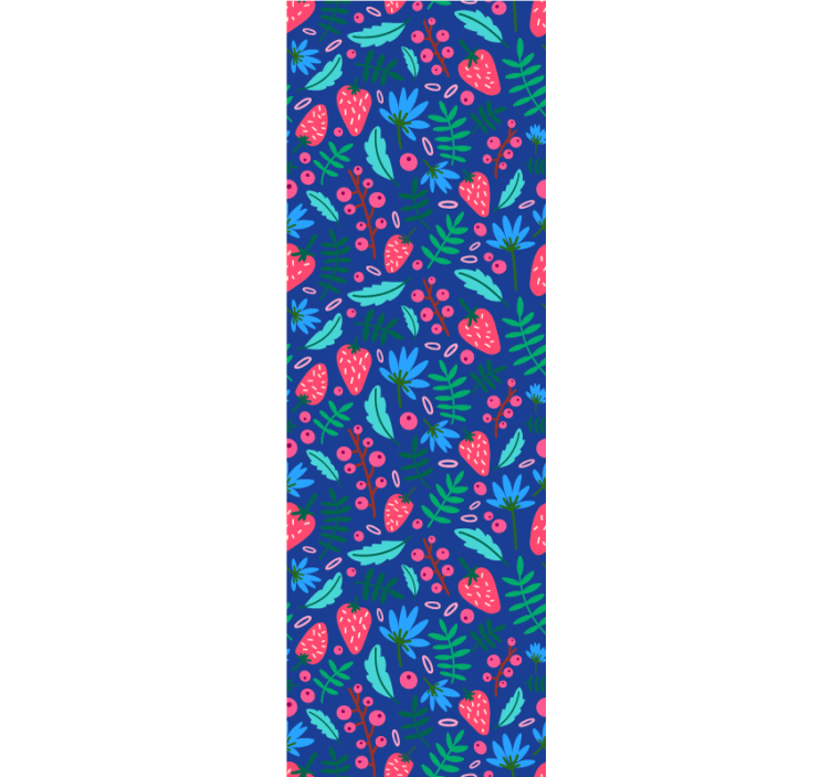 Floral Botanic Patterns leaves wallpaper - TenStickers