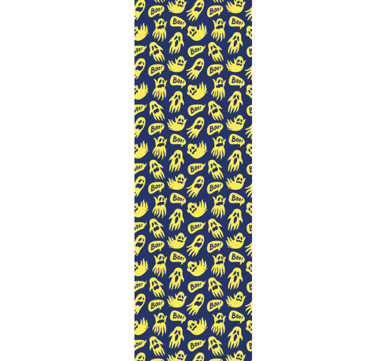 Ghostly Patterns cute halloween wallpaper - TenStickers