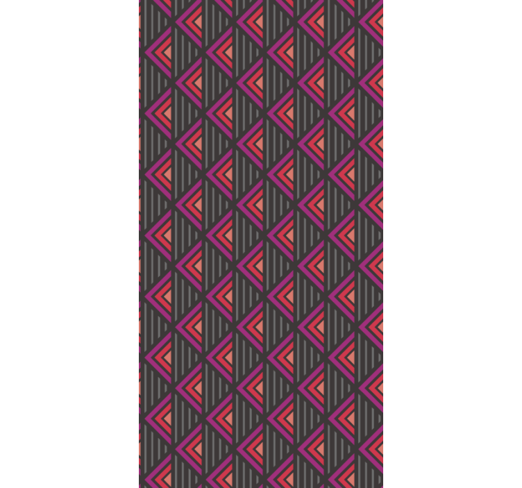 Triangular Grid living area wallpaper - TenStickers