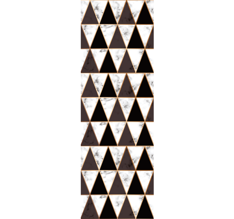 Triangular Geometric Marble geometric wallpaper - TenStickers