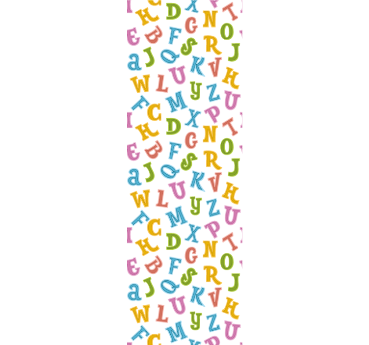 Alphabet Fun lettering wallpaper - TenStickers