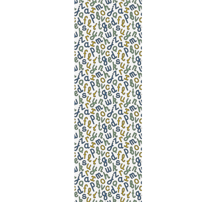 Alphabet Mix lettering wallpaper - TenStickers