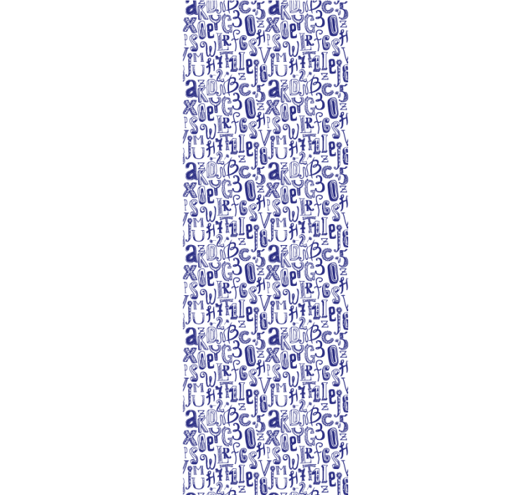 Alphabet Motif lettering wallpaper - TenStickers