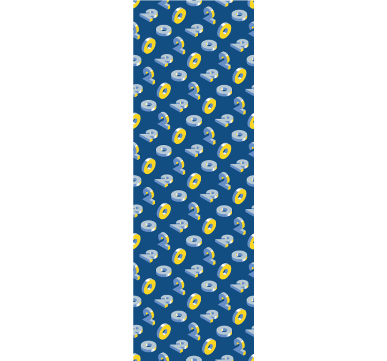 Geometric Eye Pattern children's wallpaper - TenStickers