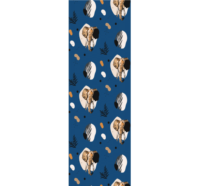 Safari Motif elephants wallpaper - TenStickers