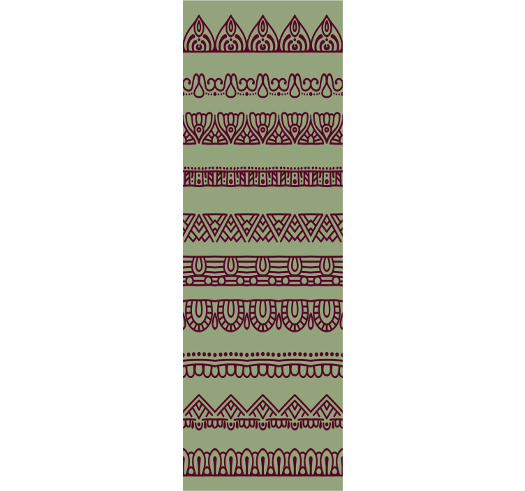 Ornate Border Patterns ornamental wallpaper - TenStickers