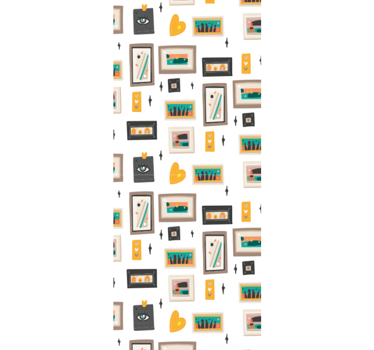 Retro Office Motifs wallpaper industrial - TenStickers