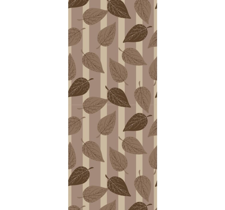 Leaf Motif leaves wallpaper - TenStickers