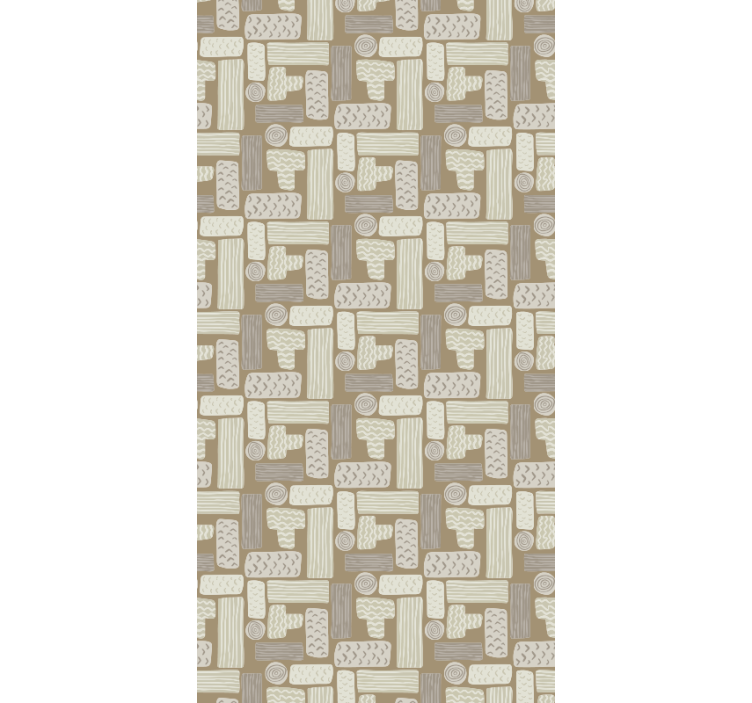 Geometric Stone marble effect wallpaper - TenStickers