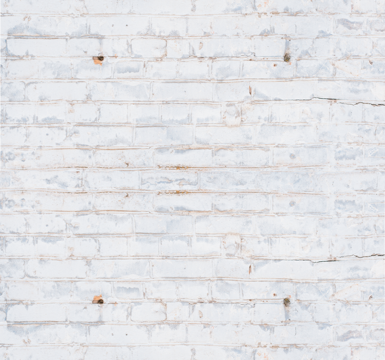 White Brick Facade bricks wallpaper - TenStickers