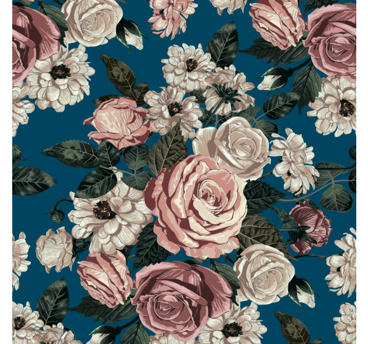 Elegant Floral flowers wallpaper - TenStickers