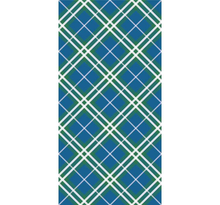 Geometric Tartan geometric wallpaper - TenStickers
