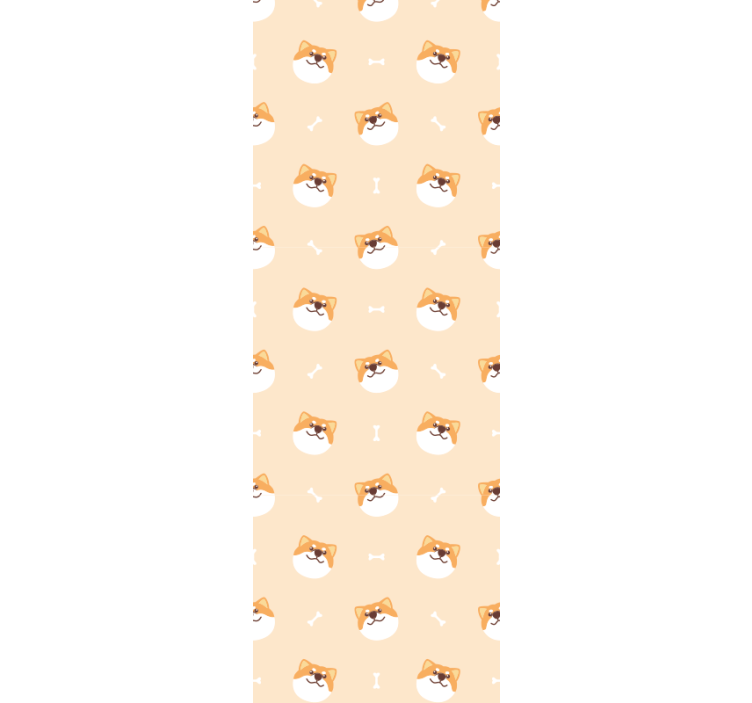 Fun Pattern Dogs Wallpaper - TenStickers